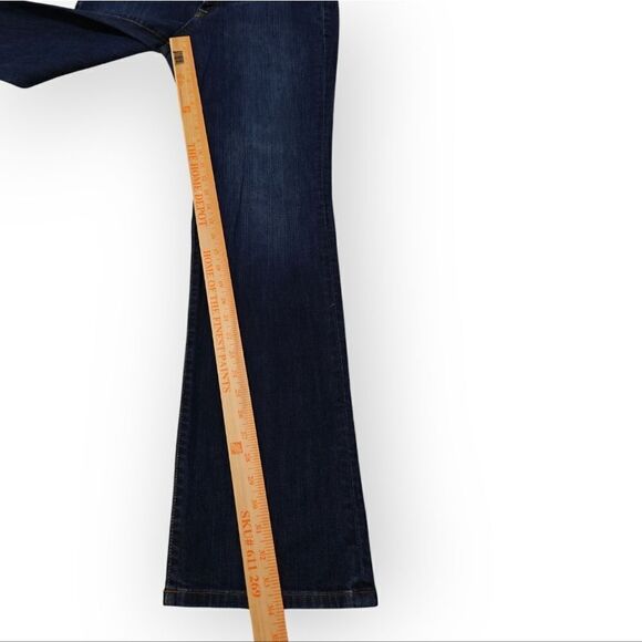 VTG LUCKY BRAND CLASSIC RIDER LONG INSEAM BLUE FIT FLARE JEANS 12/31 - Picture 4 of 10